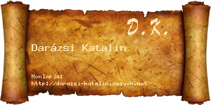 Darázsi Katalin névjegykártya