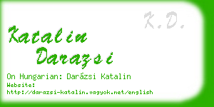katalin darazsi business card