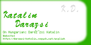 katalin darazsi business card